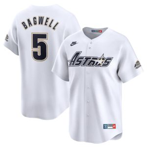 Houston Astros #5 Jeff Bagwell Cream Cooperstown Collection Limited Stitched Jersey