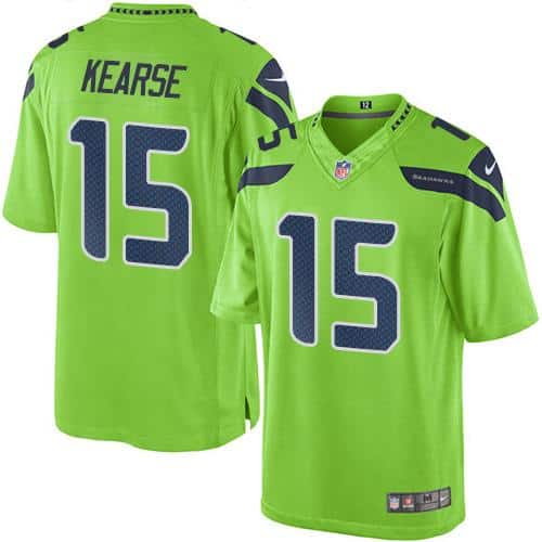 Seahawks #15 Jermaine Kearse Green Stitched Limited Rush Nike Jersey