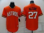 Houston Astros #27 Jose Altuve Orange Cool Base Stitched Jersey