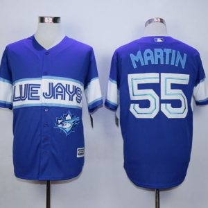 Blue Jays #55 Russell Martin Blue Exclusive New Cool Base Stitched Jersey