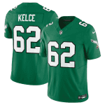 Philadelphia Eagles #62 Jason Kelce Green 2023 F.U.S.E. Vapor Untouchable Stitched Jersey
