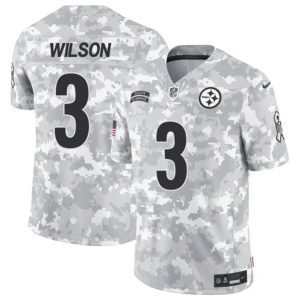 Pittsburgh Steelers #3 Russell Wilson Arctic Camo 2024 F.U.S.E. Salute To Service Limited Stitched Jersey