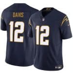Los Angeles Chargers #12 Derius Davis Navy 2024 F.U.S.E. Vapor Limited Stitched Jersey