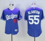 Dodgers #55 Joe Blanton Blue Flexbase Authentic Collection Stitched Jersey