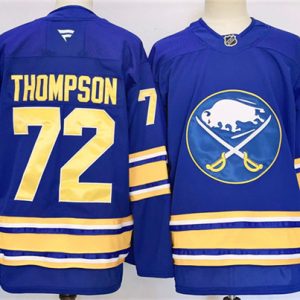 Buffalo Sabres #72 Tage Thompson Blue 2024-25 Stitched Jersey