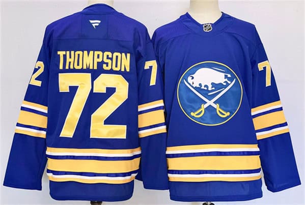 Buffalo Sabres #72 Tage Thompson Blue 2024-25 Stitched Jersey