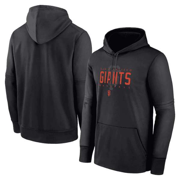 San Francisco Giants Black Pregame Performance Pullover Hoodie