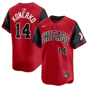 Chicago White Sox #14 Paul Konerko Red Black 2025 City Connect Limited Stitched Jersey