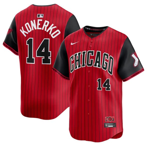 Chicago White Sox #14 Paul Konerko Red Black 2025 City Connect Limited Stitched Jersey