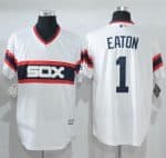 White Sox #1 Adam Eaton White New Cool Base Alternate Home Stitched Jersey