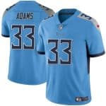 Tennessee Titans #33 Jamel Adams Blue Vapor Limited Stitched Jersey