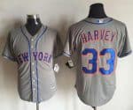 Mets #33 Matt Harvey New Grey Cool Base Stitched Jersey