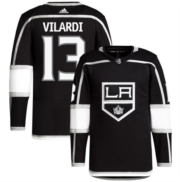 Los Angeles Kings #13 Gabriel Vilardi Black Stitched Jersey