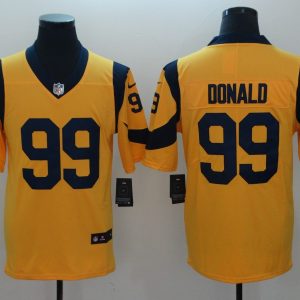Los Angeles Rams #99 Aaron Donald Royal Gold Vapor Untouchable Limited Stitched Jersey