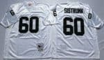 Mitchell And Ness Raiders #60 Otis Sistrunk White Throwback Stitched Jersey