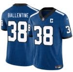 Indianapolis Colts #38 Corey Ballentine Blue 2025 F.U.S.E. Throwback Vapor Limited Stitched Jersey