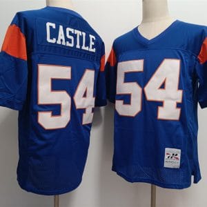 Blue Mountain State #54 Thad Castle Blue Stitched Jersey