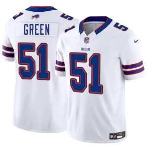 Buffalo Bills #51 Kendrick Green White 2025 F.U.S.E. Vapor Untouchable Limited Stitched Jersey