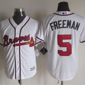 Braves #5 Freddie Freeman White New Cool Base Stitched Jersey