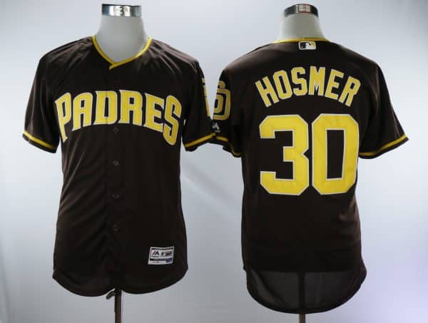 San Diego Padres #30 Eric Hosmer Brown Alternate Flexbase Stitched Jersey