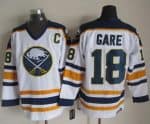 Sabres #18 Danny Gare White CCM Throwback Stitched Jersey
