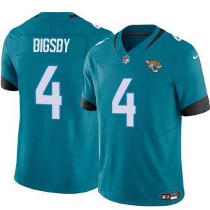 Jacksonville Jaguars #4 Tank Bigsby Teal 2024 Vapor Untouchable Limited Stitched Jersey