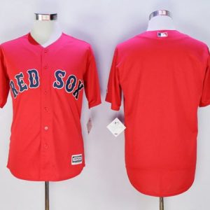 Red Sox Blank Red New Cool Base Stitched Jersey