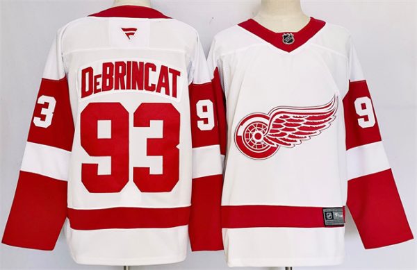 Detroit Red Wings #93 Alex DeBrincat White 2024-25 Stitched Jersey