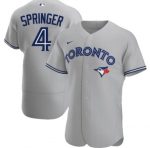 Toronto Blue Jays Customized Gray Stitched Jersey