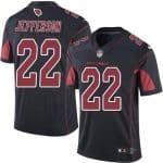 Cardinals #22 Tony Jefferson Black Stitched Limited Rush Nike Jersey