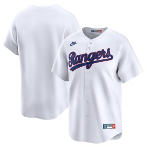 Texas Rangers Blank White Cooperstown Collection Limited Stitched Jersey