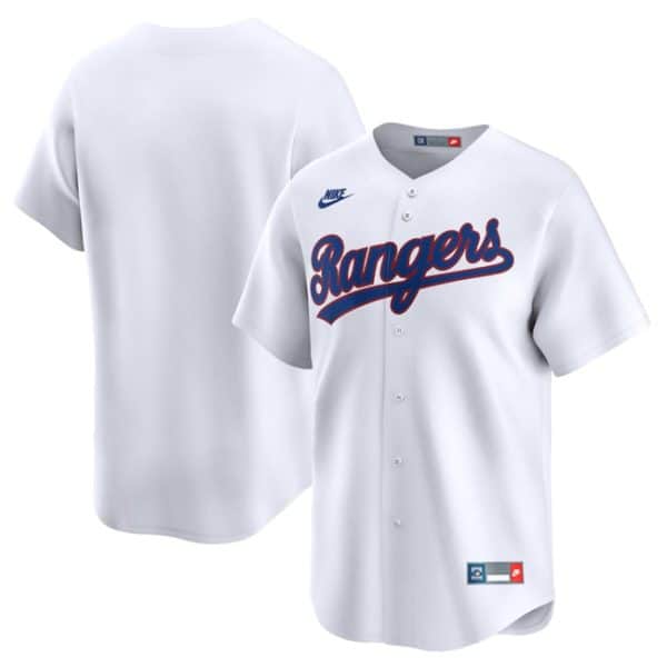 Texas Rangers Blank White Cooperstown Collection Limited Stitched Jersey