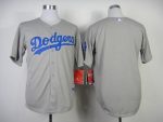 Dodgers Blank Grey W 50th Anniversary Dodger Stadium Patch Stitched Jersey
