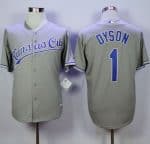 Royals #1 Jarrod Dyson Grey New Cool Base Stitched Jersey