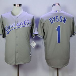 Royals #1 Jarrod Dyson Grey New Cool Base Stitched Jersey