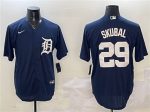 Detroit Tigers #29 Tarik Skubal Navy Cool Base Stitched Jersey