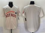 Houston Astros Blank Cream Throwback Cooperstown Collection Limited Stitched Jersey