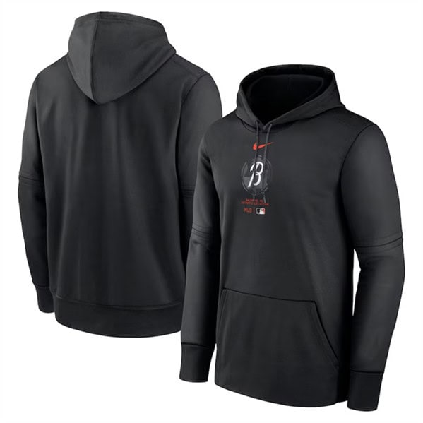 Baltimore Orioles Black 2024 Collection Practice Performance Pullover Hoodie