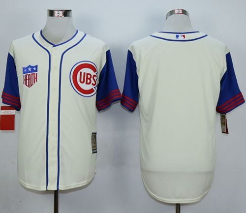 Cubs Blank Cream 1942 Turn Back The Clock Stitched Jersey