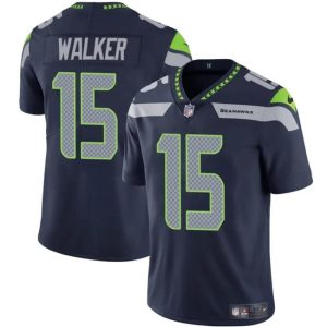 Seattle Seahawks #15 P.J. Walker Navy Vapor Limited Stitched Jersey