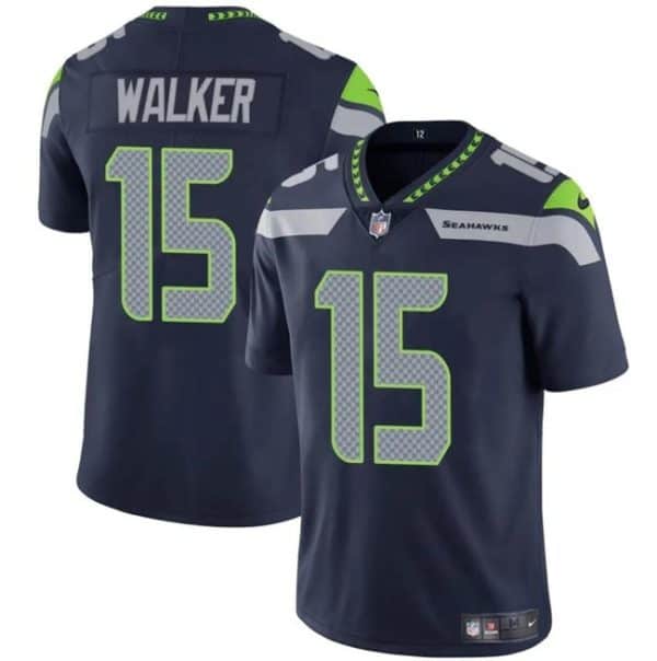 Seattle Seahawks #15 P.J. Walker Navy Vapor Limited Stitched Jersey