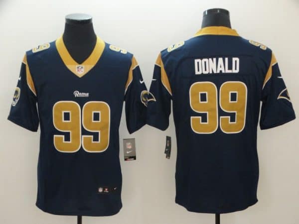 Rams #99 Aaron Donald Navy Vapor Untouchable Limited Stitched Jersey