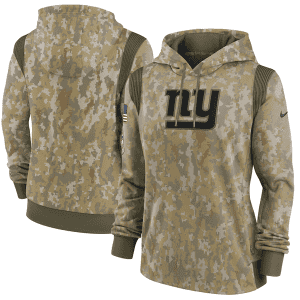 New York Giants 2021 Camo Salute To Service Therma Performance Pullover Hoodie(Run Small)