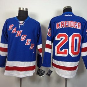 Rangers #20 Chris Kreider Blue Home Stitched Jersey
