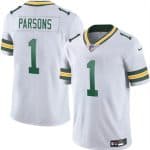 Green Bay Packers #1 Micah Parsons White 2025 Vapor Untouchable Limited Football Stitched Jersey