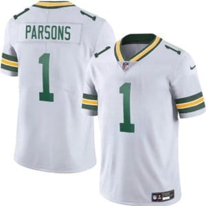 Green Bay Packers #1 Micah Parsons White 2025 Vapor Untouchable Limited Football Stitched Jersey