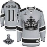 Kings #11 Anze Kopitar Grey 2014 Stadium Series Stanley Cup Champions Stitched Jersey
