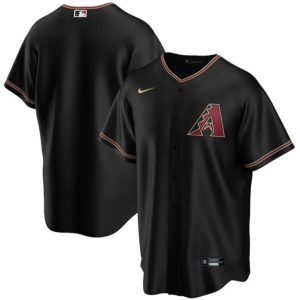 Arizona Diamondbacks Blank Black Cool Base Stitched Jersey