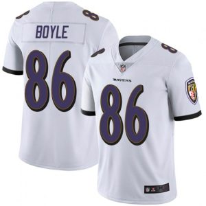 Baltimore Ravens #86 Nick Boyle White Vapor Untouchable Limited Jersey