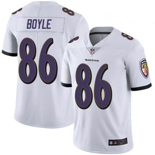 Baltimore Ravens #86 Nick Boyle White Vapor Untouchable Limited Jersey